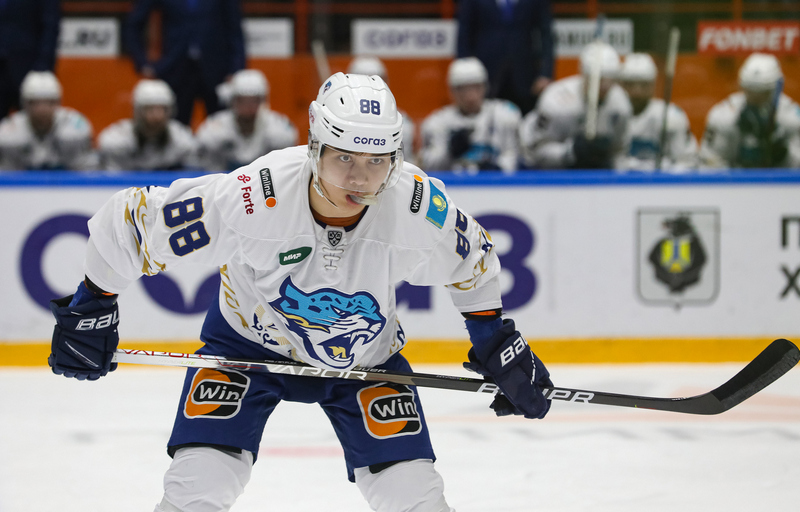 Ansar Shaikhmeddenov has played 50 games in KHL
