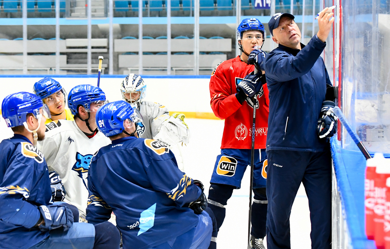 Barys held the first training session on ice