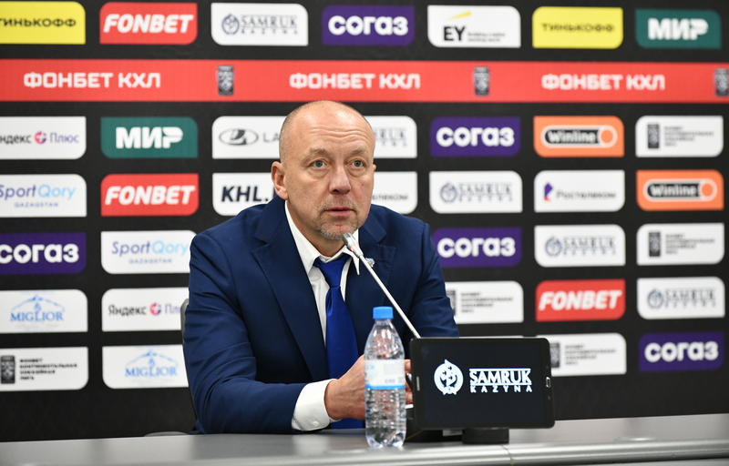 KHL. Barys - Salavat Yulaev. Trainer's comments (video)