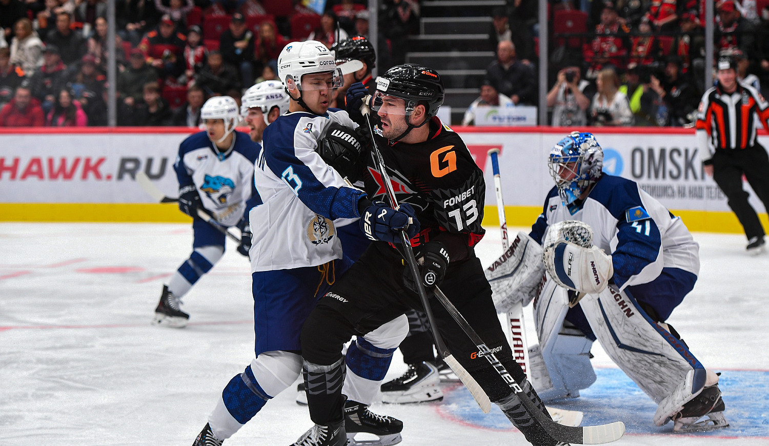 Barys Falls in Omsk in Kravets’ 400th KHL Game