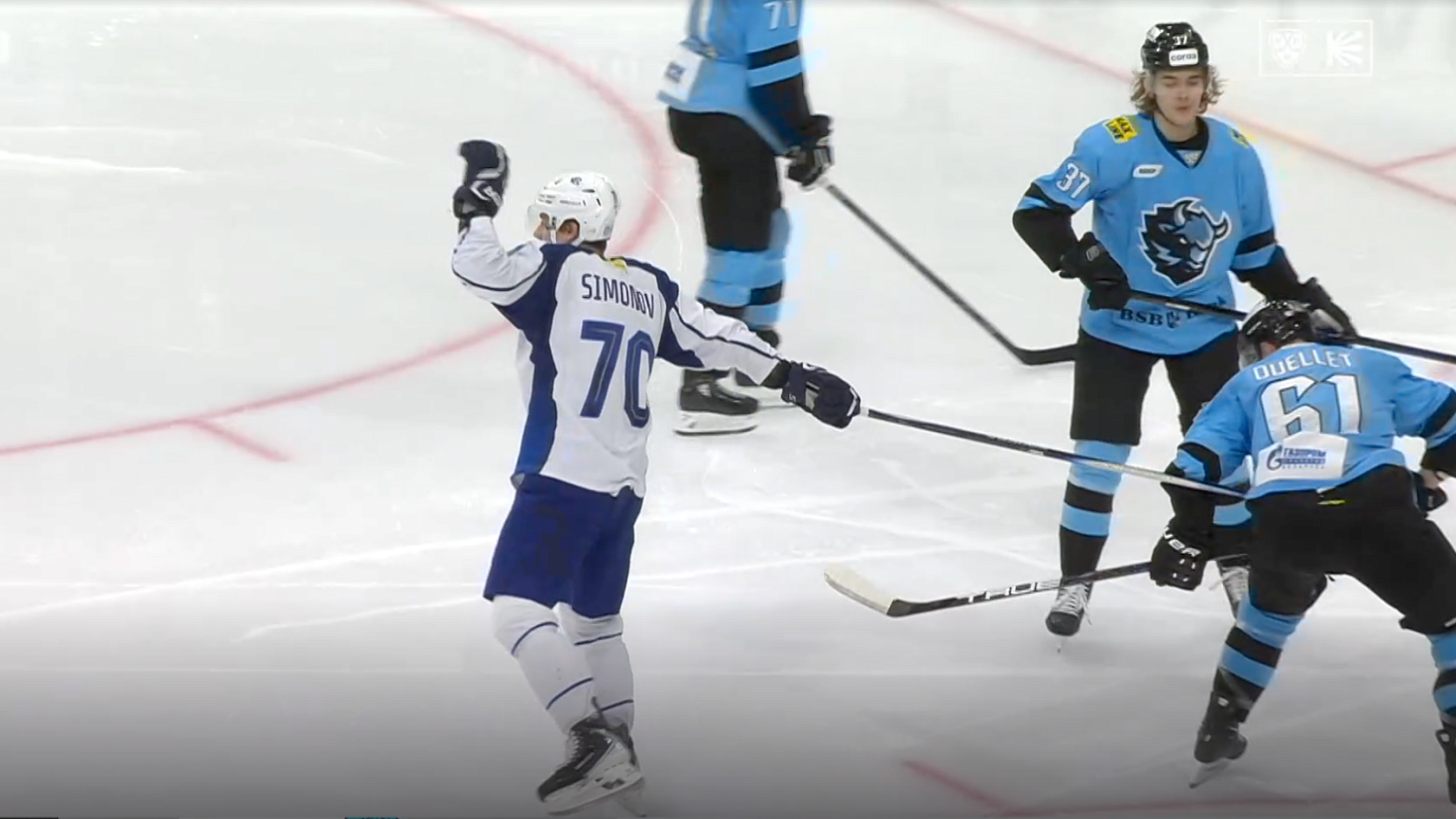Goal. 0:1. Simonov Semyon (Barys) soaks the score