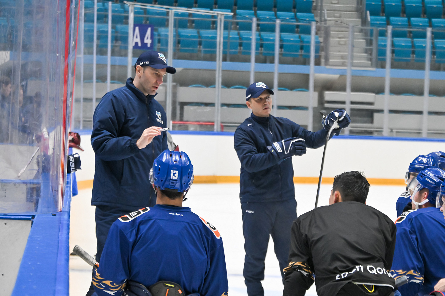 Barys's first training on ice