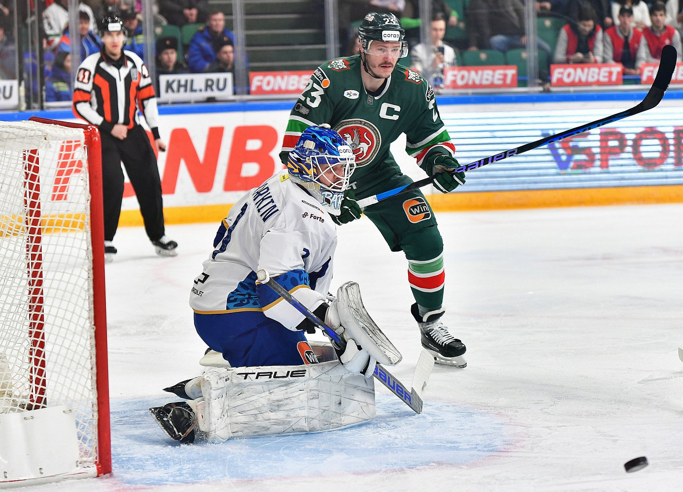 Barys Falls to Ak Bars in Overtime