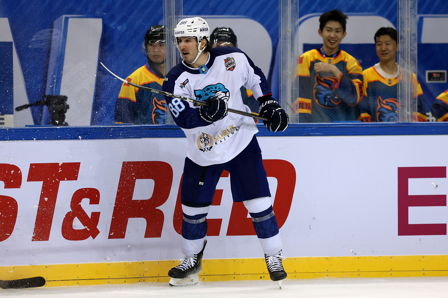 Vecchione’s Hat-Trick Leads Barys to Victory Over Dragons